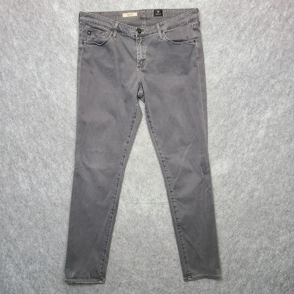 Ag Adriano Goldschmied Denim - AG Adriano Goldschmied The Stilt‎ Cigarette Leg Jeans Womens 32x29 Gray Skinny